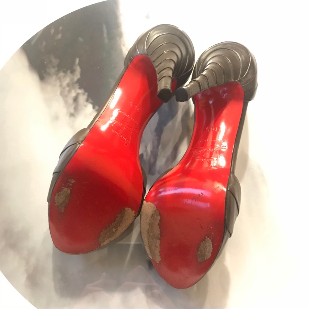 Christian Louboutin Armadillo Peep Toe Pump 36.5 6 - Picture 5 of 8